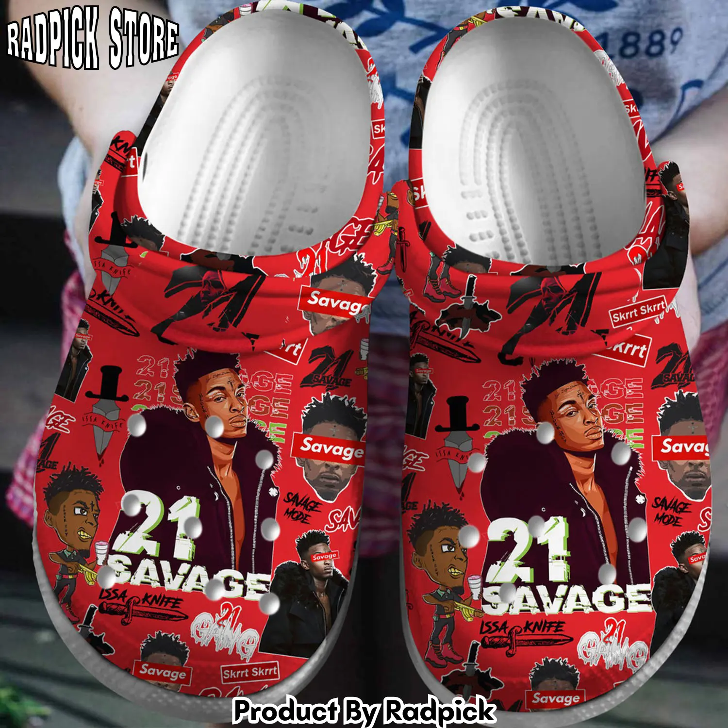 Radpick 21 savage music clogs shoes comfortable for men women cll rp6528383